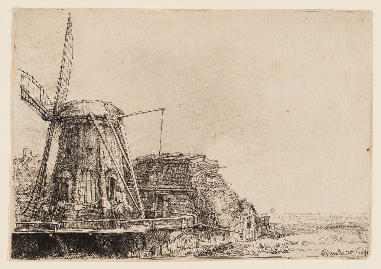 Die Windmühle von Rembrandt van Rijn