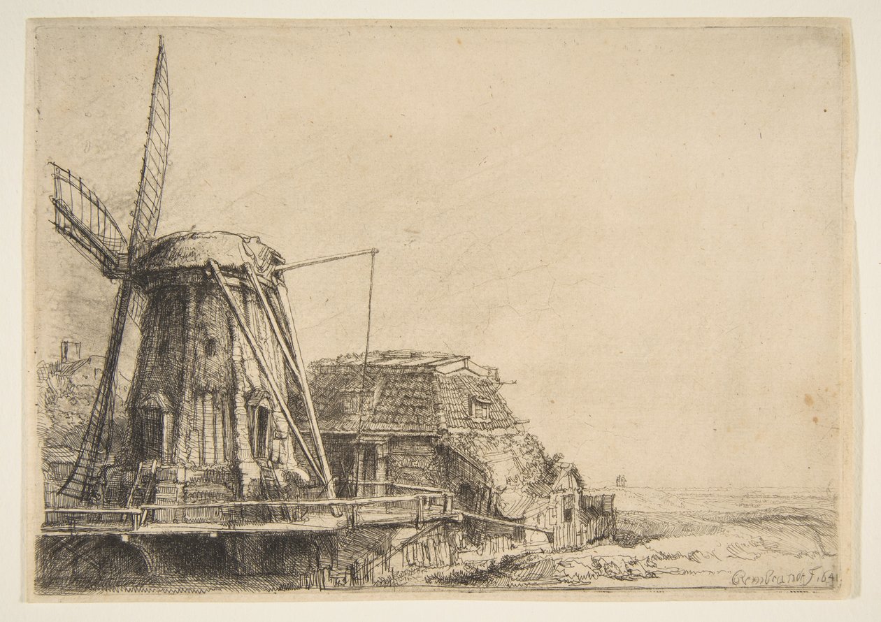 Die Windmühle von Rembrandt van Rijn