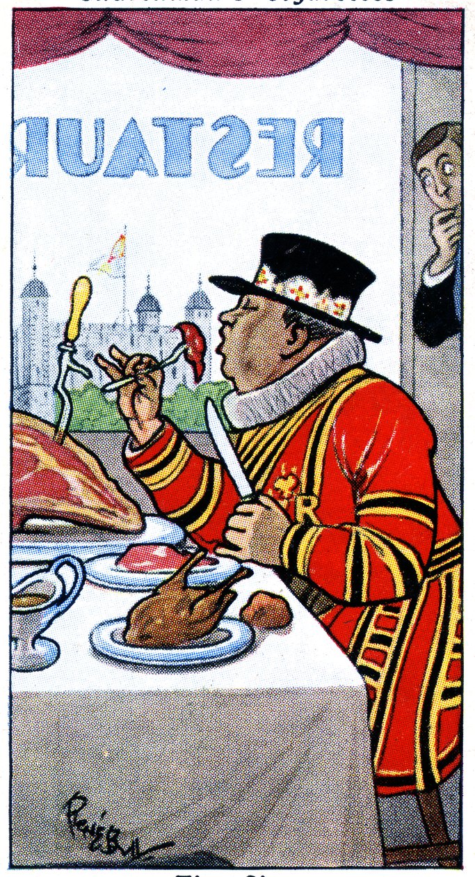 Ein Beefeater, 1936 von René Bull