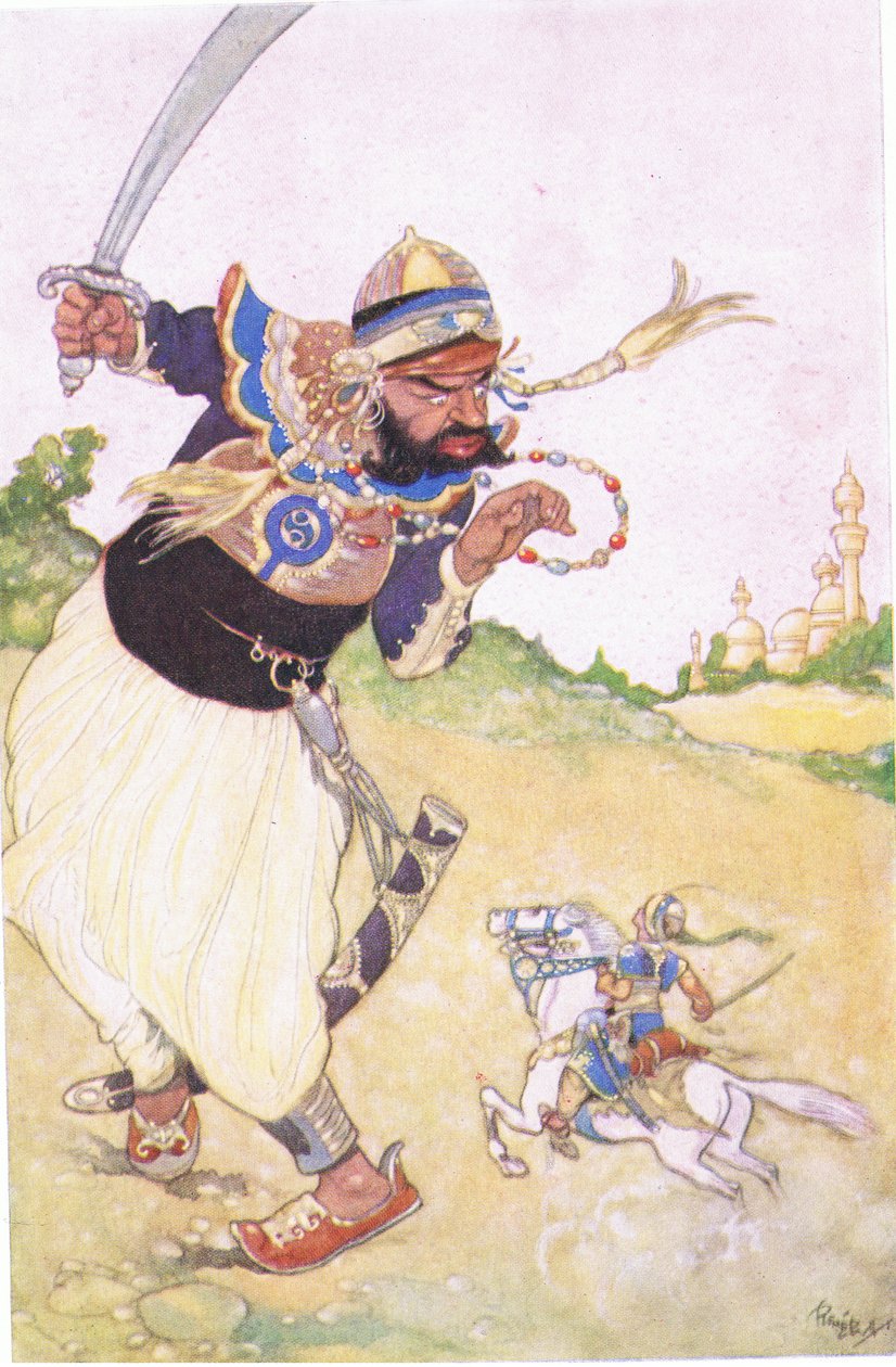 Codadad und der Riese, 1930er Jahre von René Bull