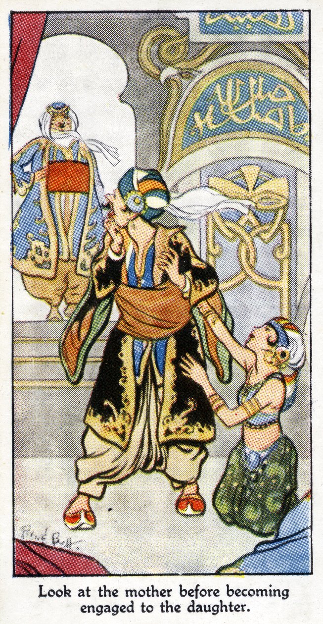 Schau dir die Mutter an, bevor du dich mit der Tochter verlobst, 1931 von René Bull
