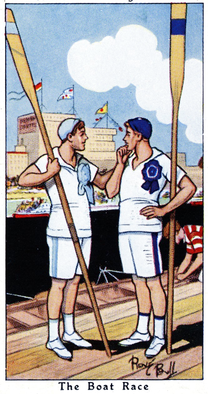 Das Bootsrennen, 1936 von René Bull