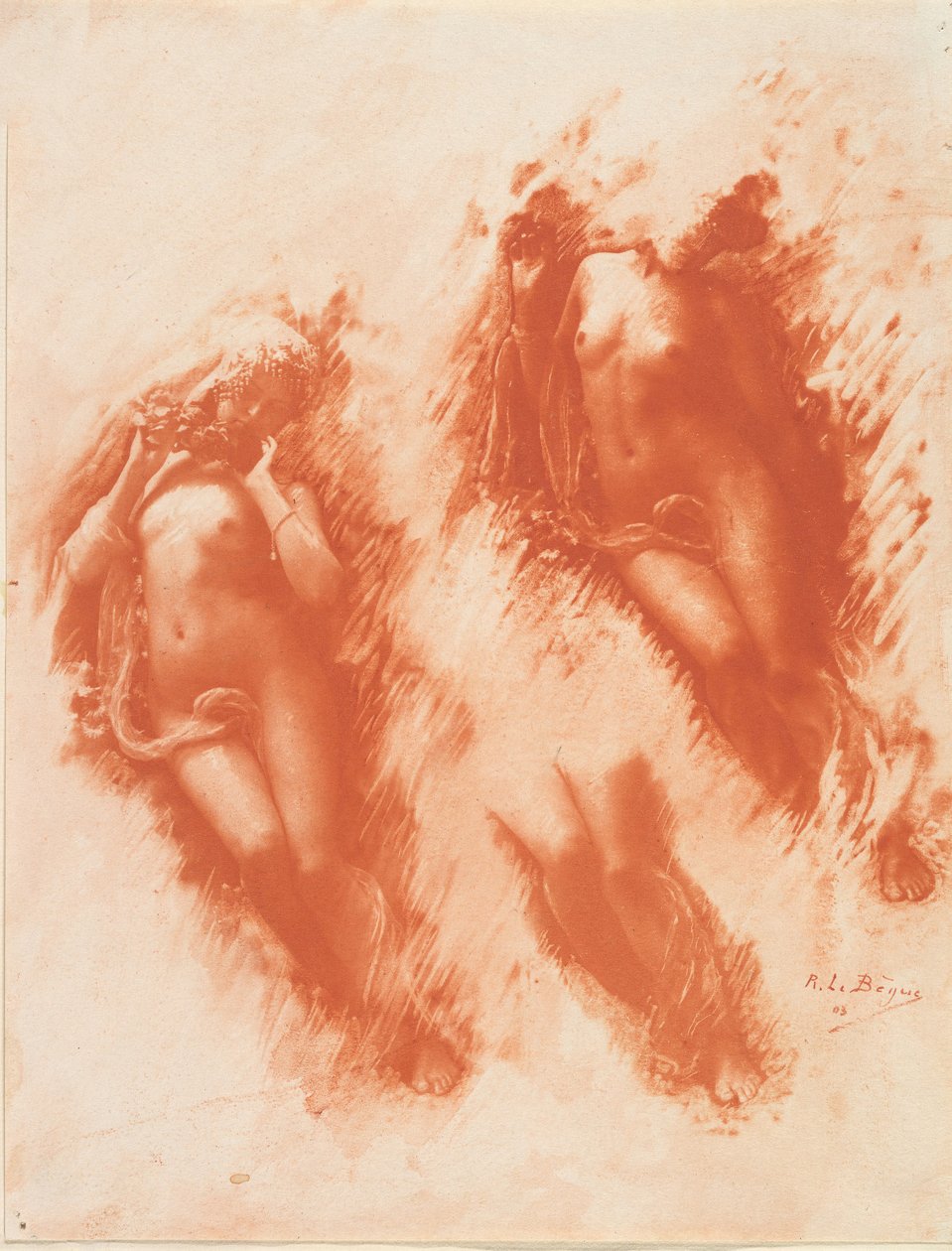 Studie in Orange von René Le Bègue