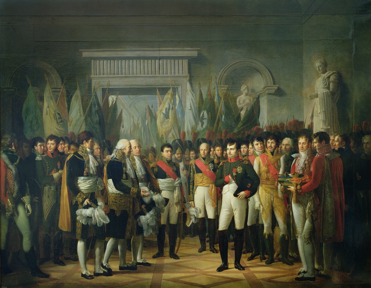 Napoleon I. (1769-1821) empfängt die Abgeordneten des Konservativen Senats im Königspalast in Berlin, 19. November 1806 von Rene Theodore Berthon