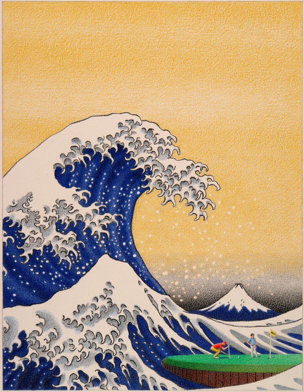 HOKUSAI-Golf, 2021 von Rene Boin