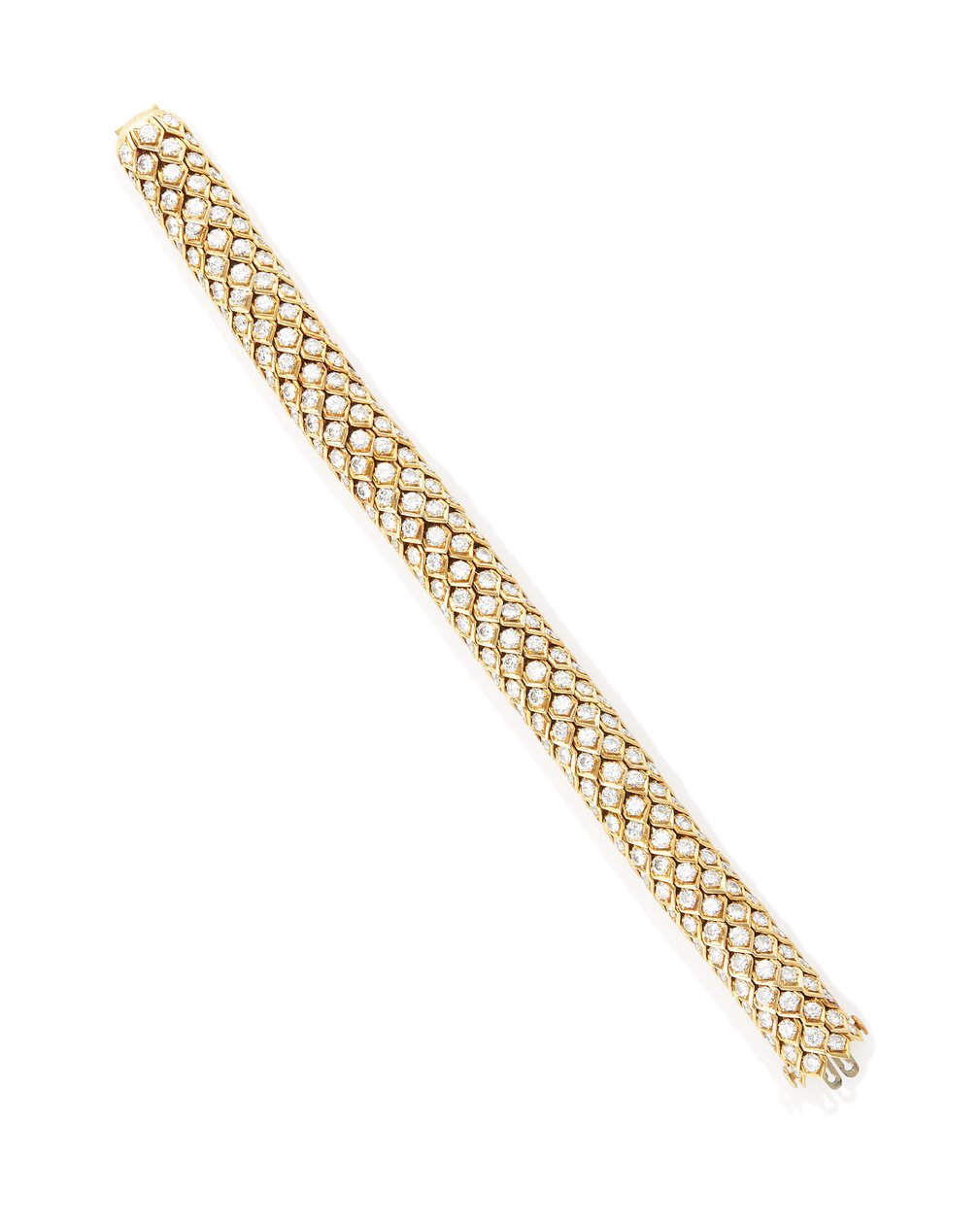Einer von drei "Waben"-Armbändern, 1950er Jahre von Rene Boivin