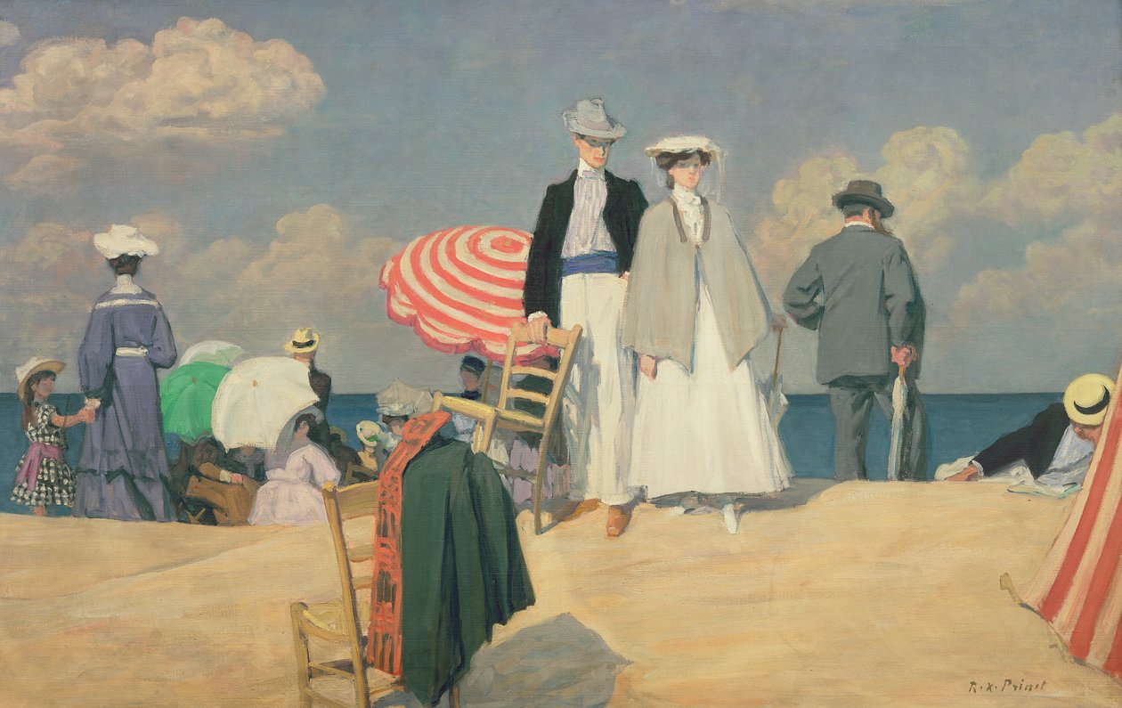 Der Strand von Cabourg von René François Xavier Prinet