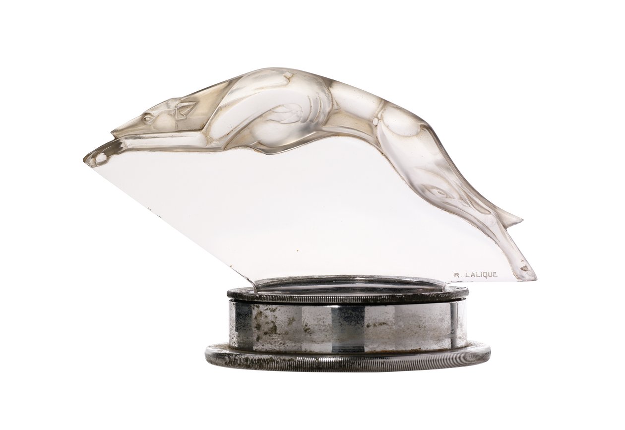Seltener Levrier-Maskottchen von Rene Jules Lalique