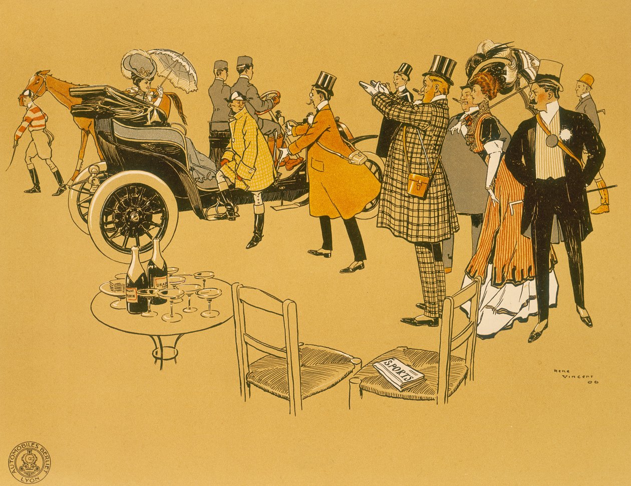 Plakat für Berliet-Autos, 1906 von Rene Vincent