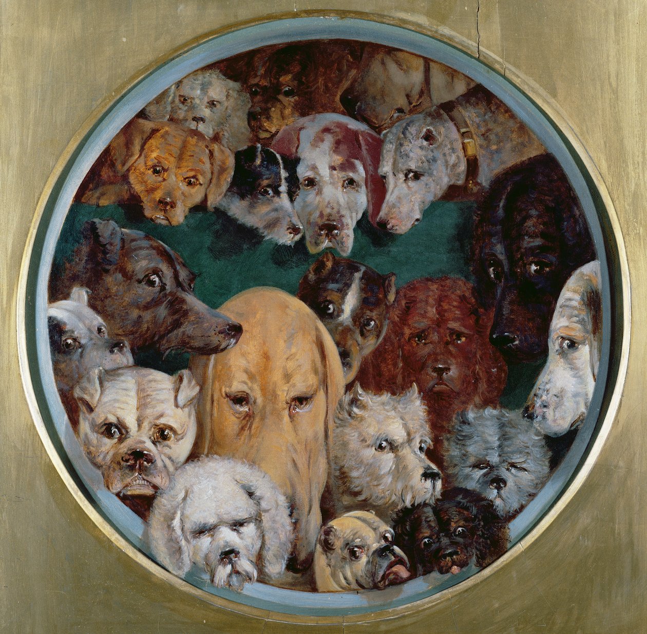 Zwanzig Hunde, 1865 von Reuben Bussey