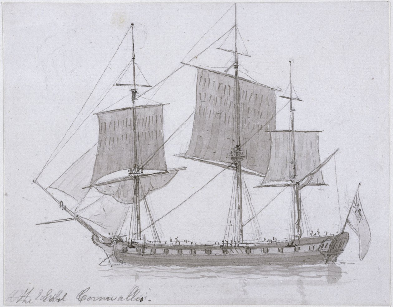 Der Earl Cornwallis, ca. 1786-94 von Rev. Edward Thomas Daniell