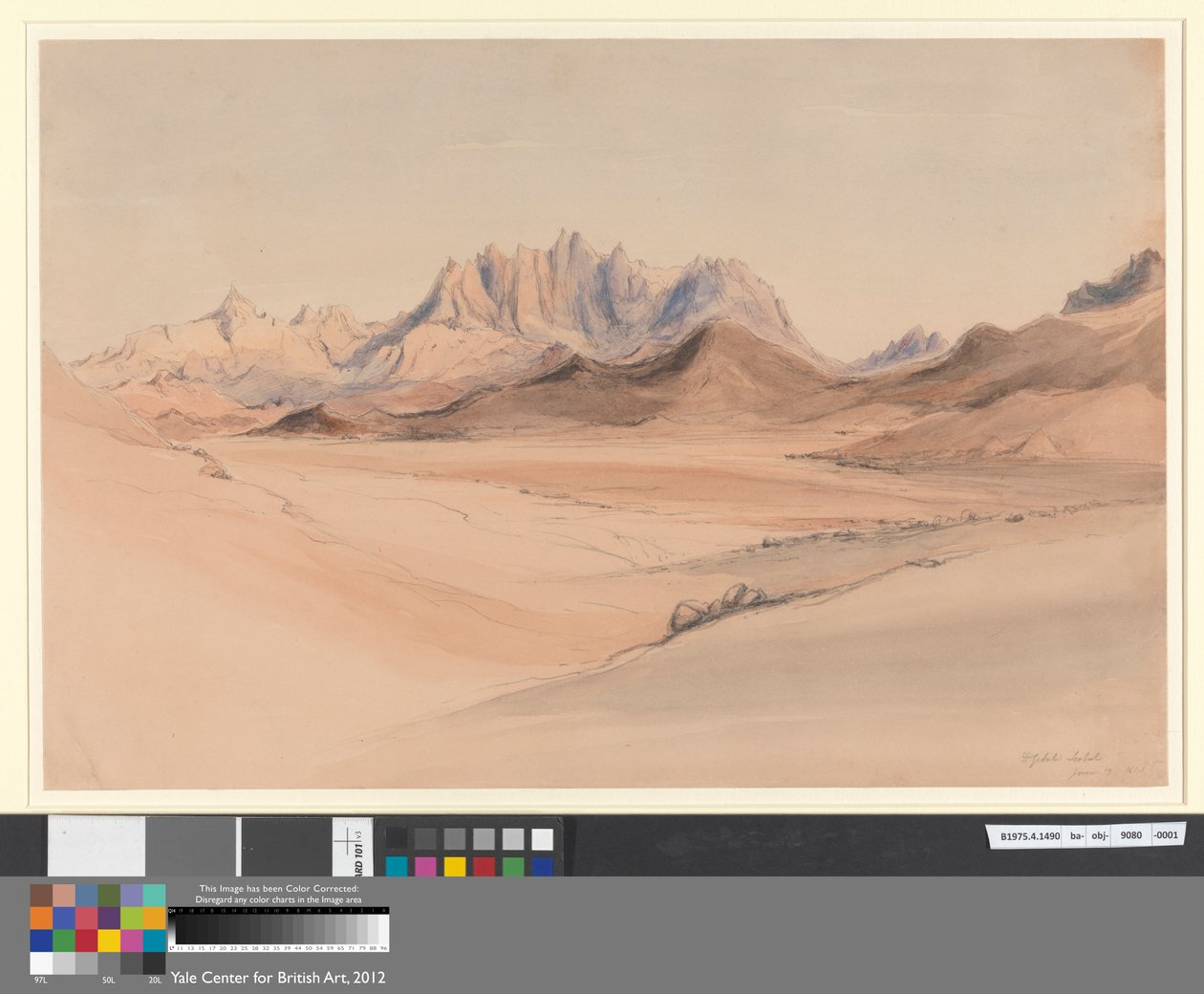 Djebel Serbal, Sinai von Rev. Edward Thomas Daniell