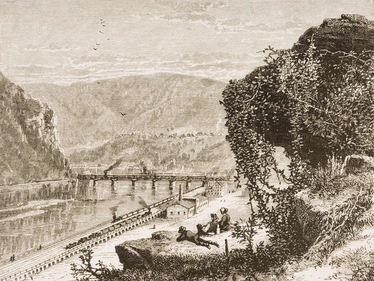 Harpers Ferry, West Virginia, um 1880 von Reverend Samuel Manning