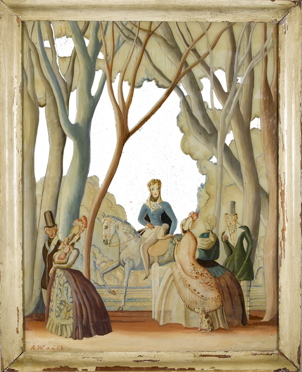 Spaziergänger in einem bewaldeten Park, ca. 1930 von Rex Whistler