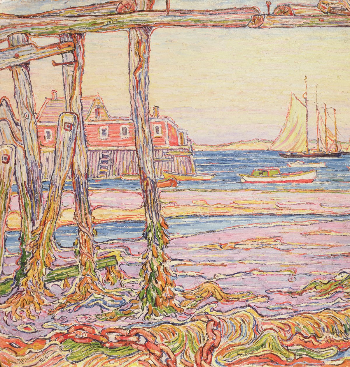 Ebbe in Provincetown von Reynolds Beal