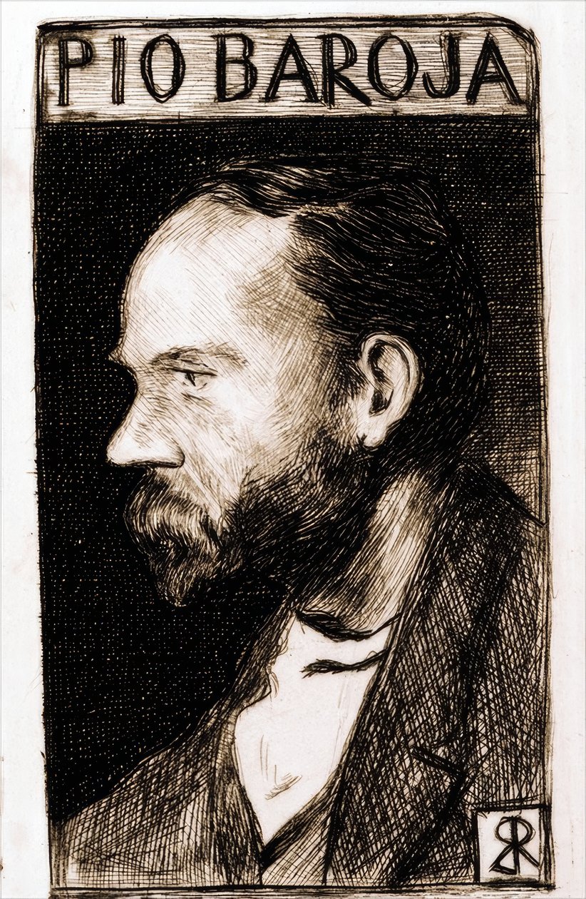 Zeichnung für "Ex Libris" von Ricardo Baroja
