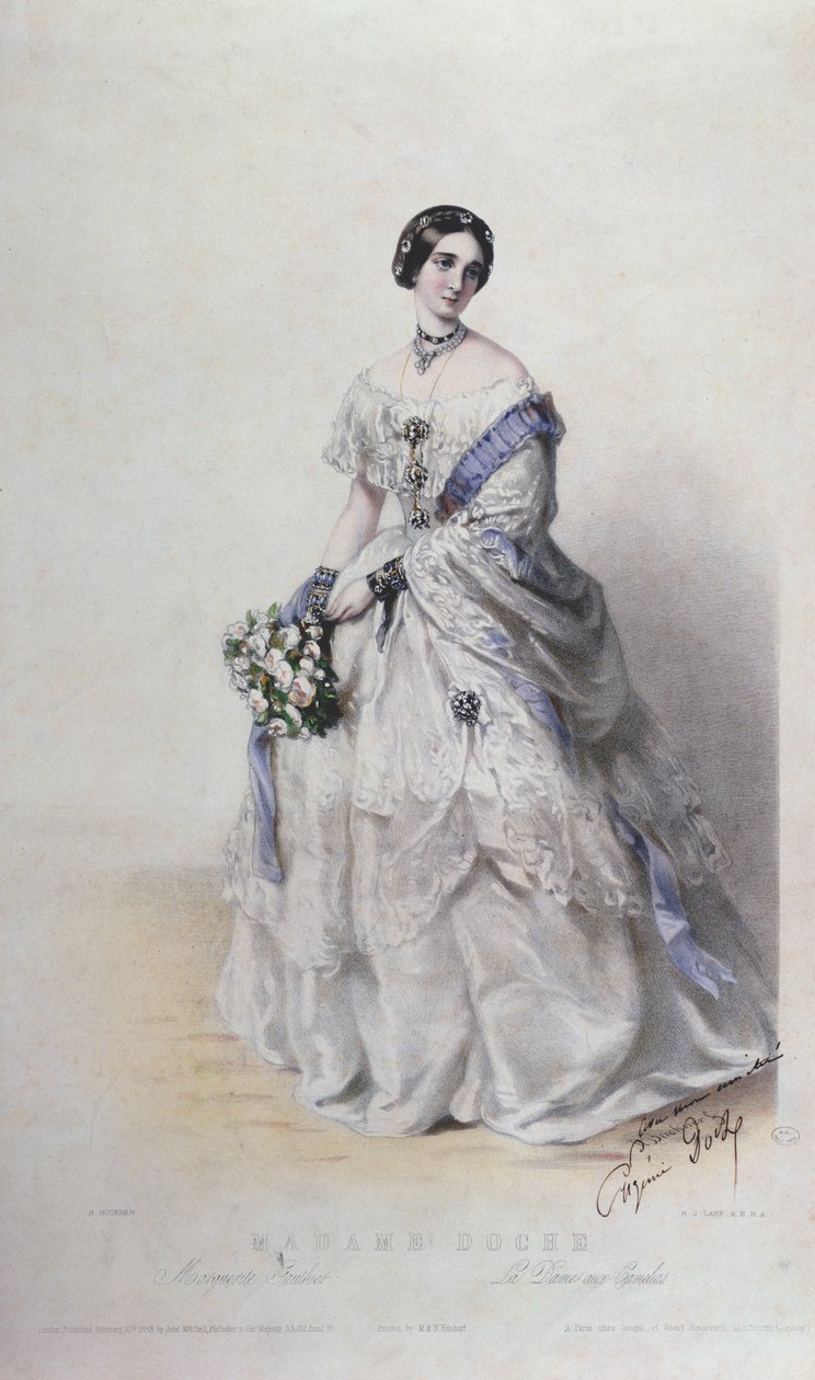 Porträt von Madame Eugenie Doche in der Rolle der Marguerite Gautier, 