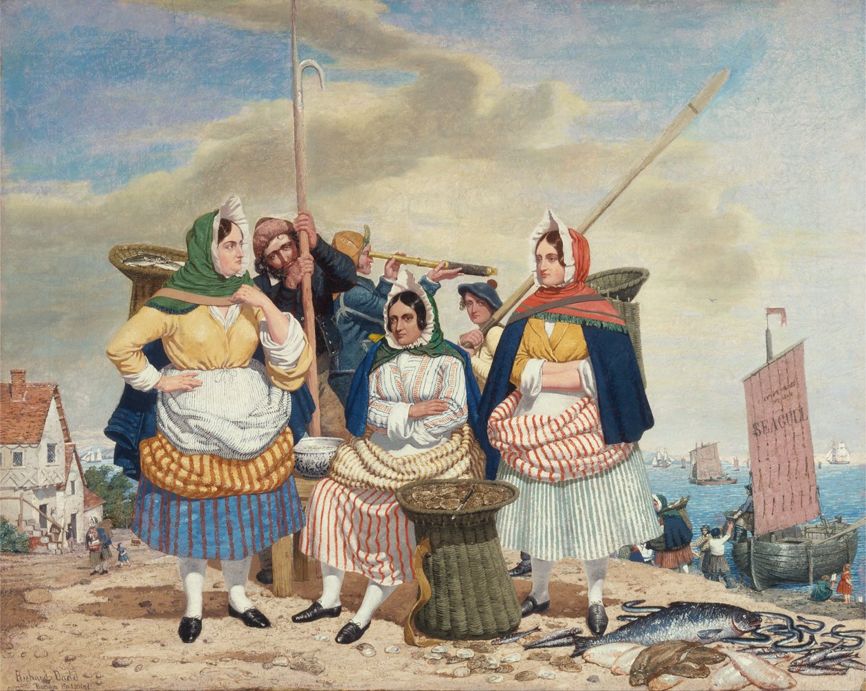 Fischmarkt am Meer von Richard Dadd