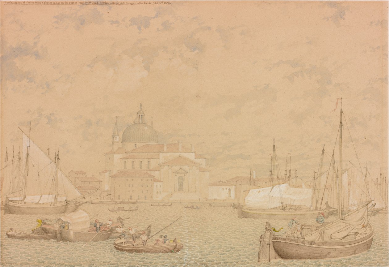 Erinnerung an Venedig von einer Skizze vor Ort im Jahr 1842, 1858 von Richard Dadd