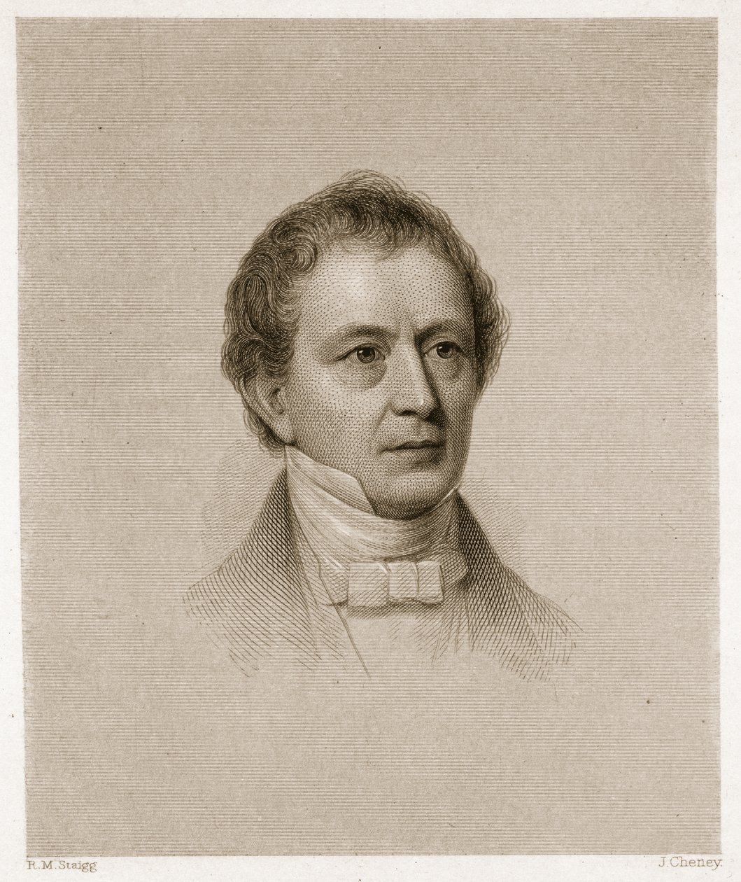 Edward Everett, graviert von John Cheney (1801-85) von Richard Morrell Staigg