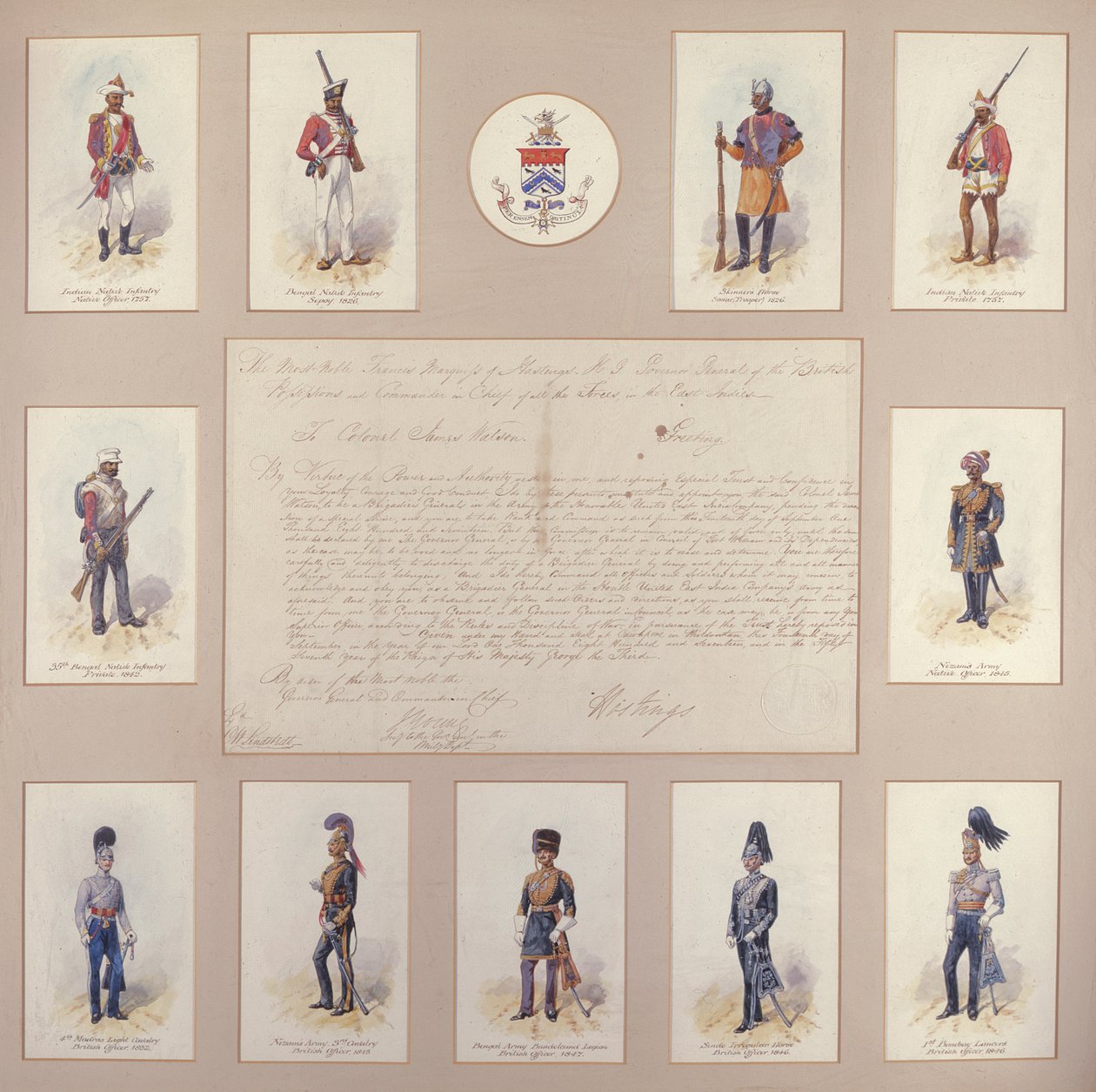 Militäruniformen der britischen und indischen Armeen von Richard Simkin