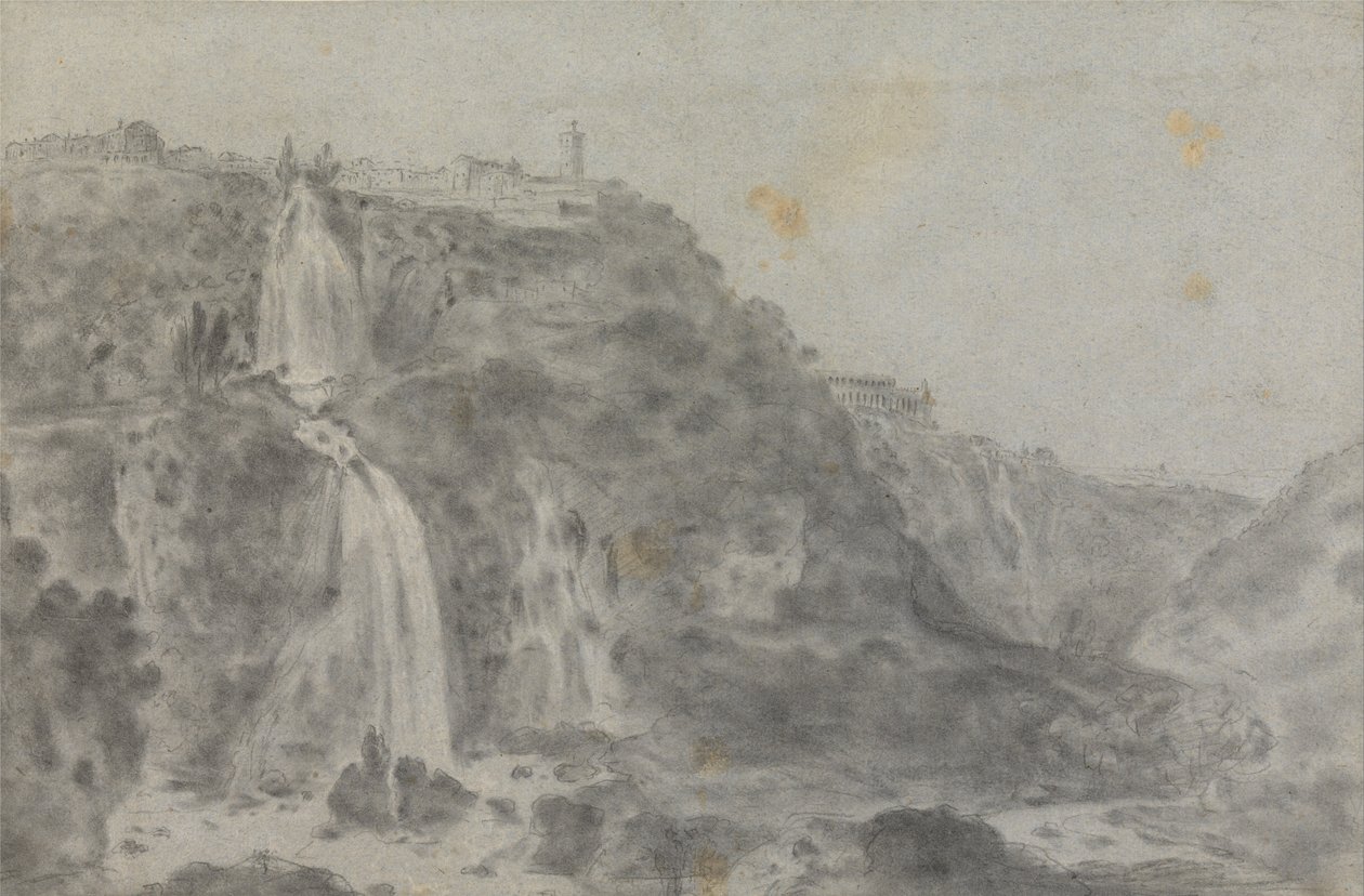 Die Wasserfälle von Tivoli von Richard Wilson