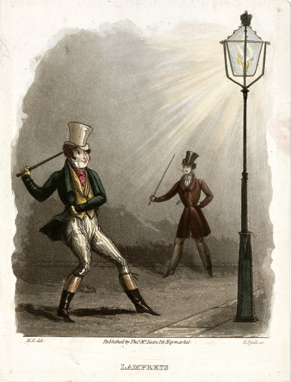Neunaugen, ca. 1820 von John Pardon