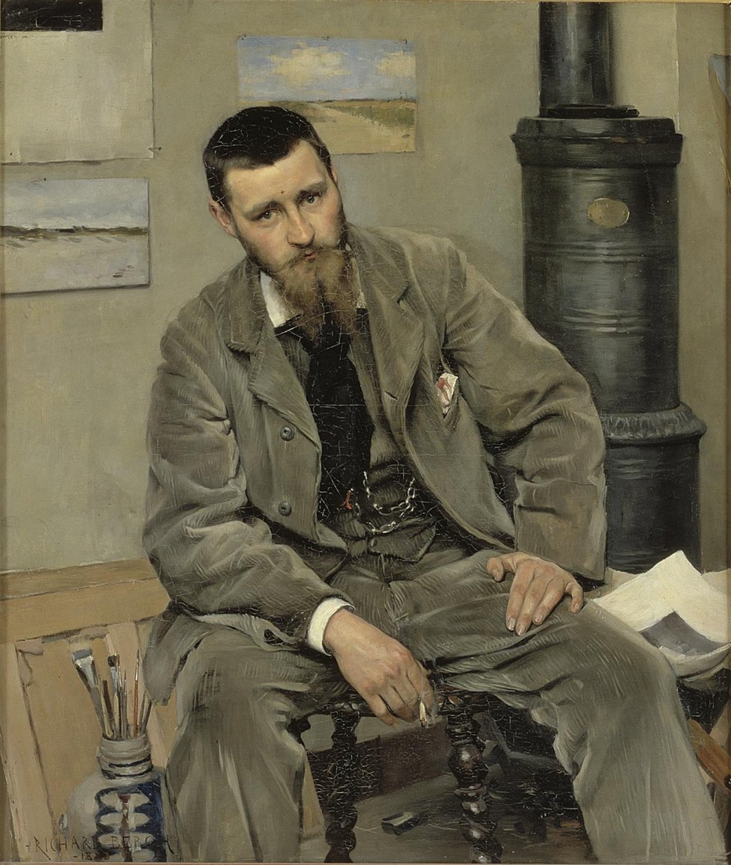 Porträt des Malers Nils Kreuger von Richard Bergh