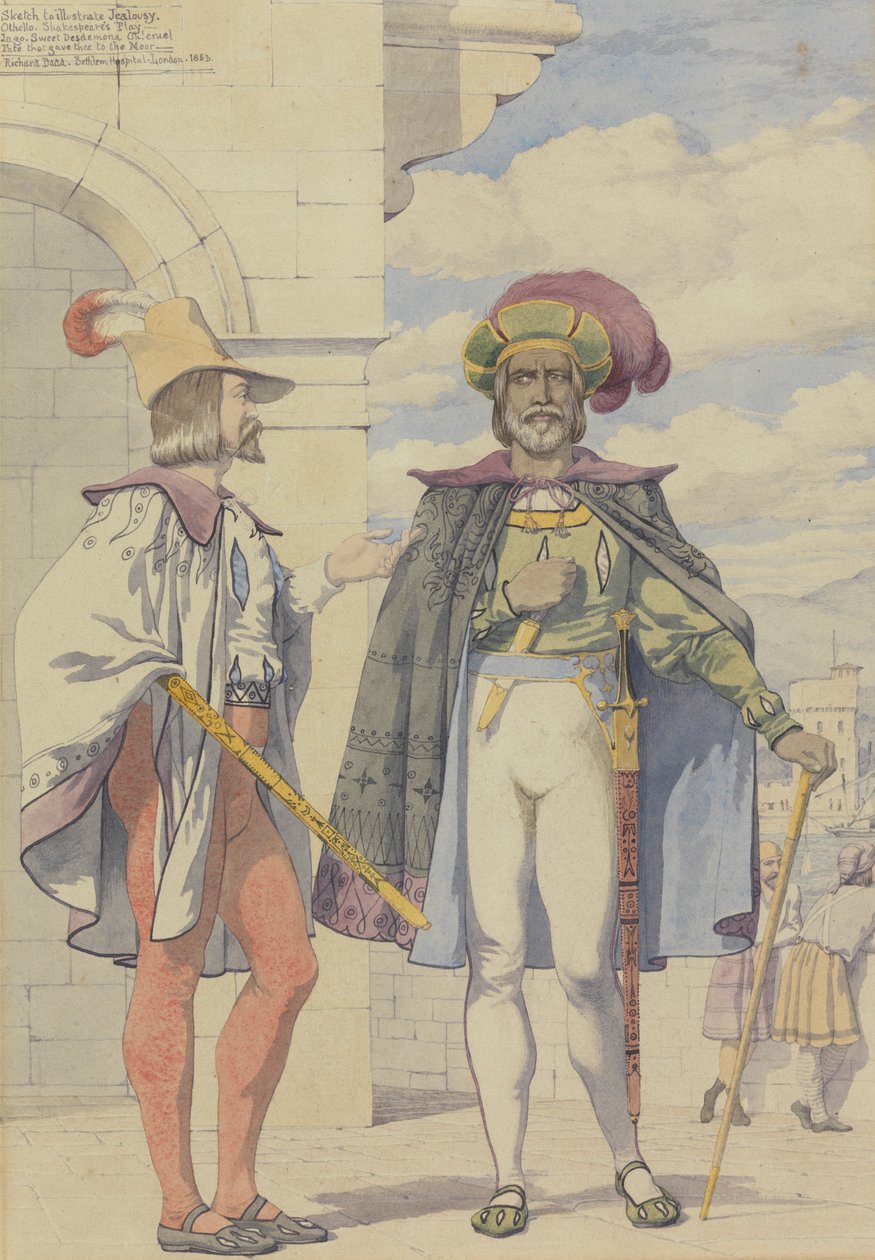 Skizze für die Leidenschaften: Eifersucht von Richard Dadd