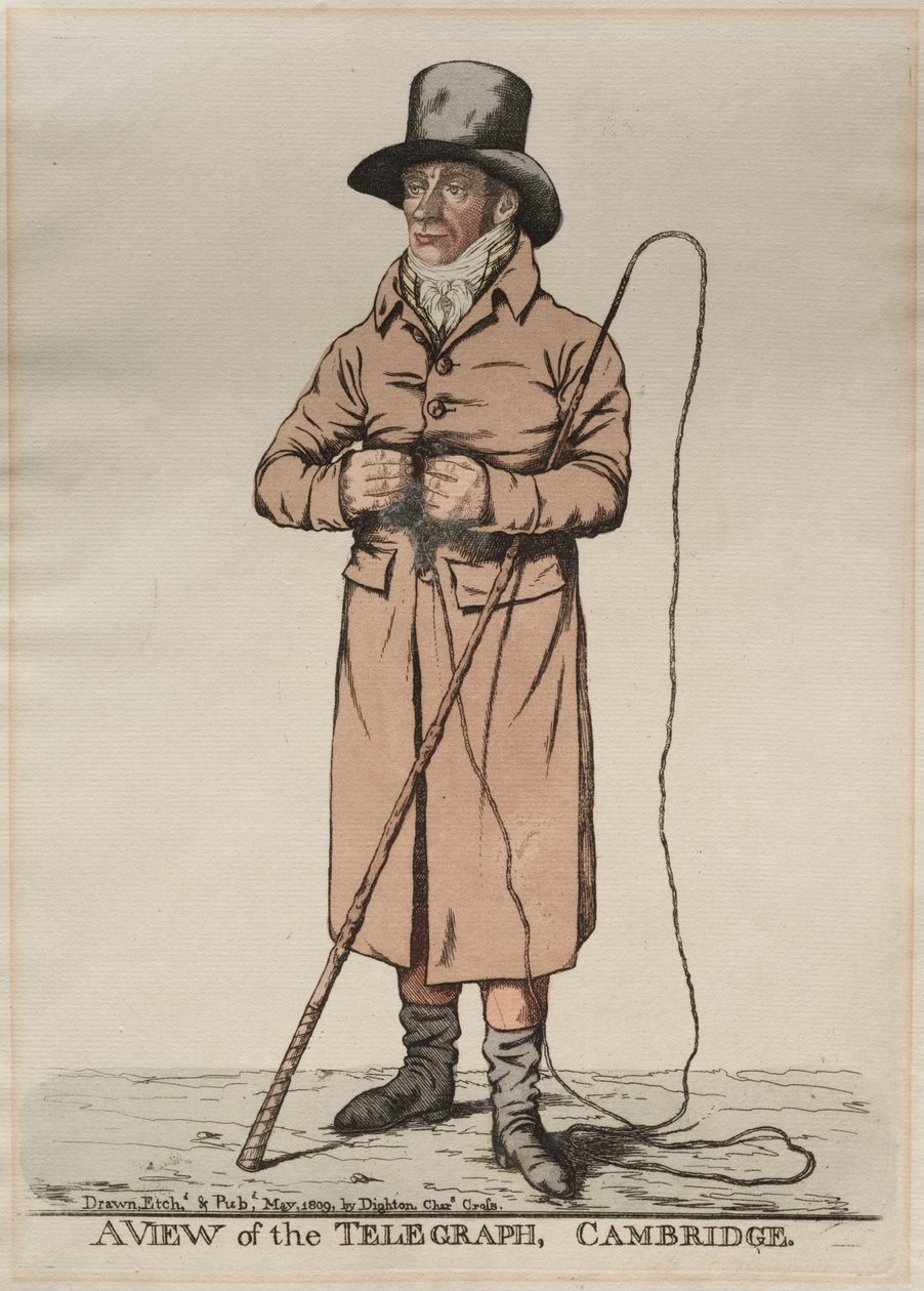 Eine Ansicht des Telegraphen, Cambridge von Richard Dighton