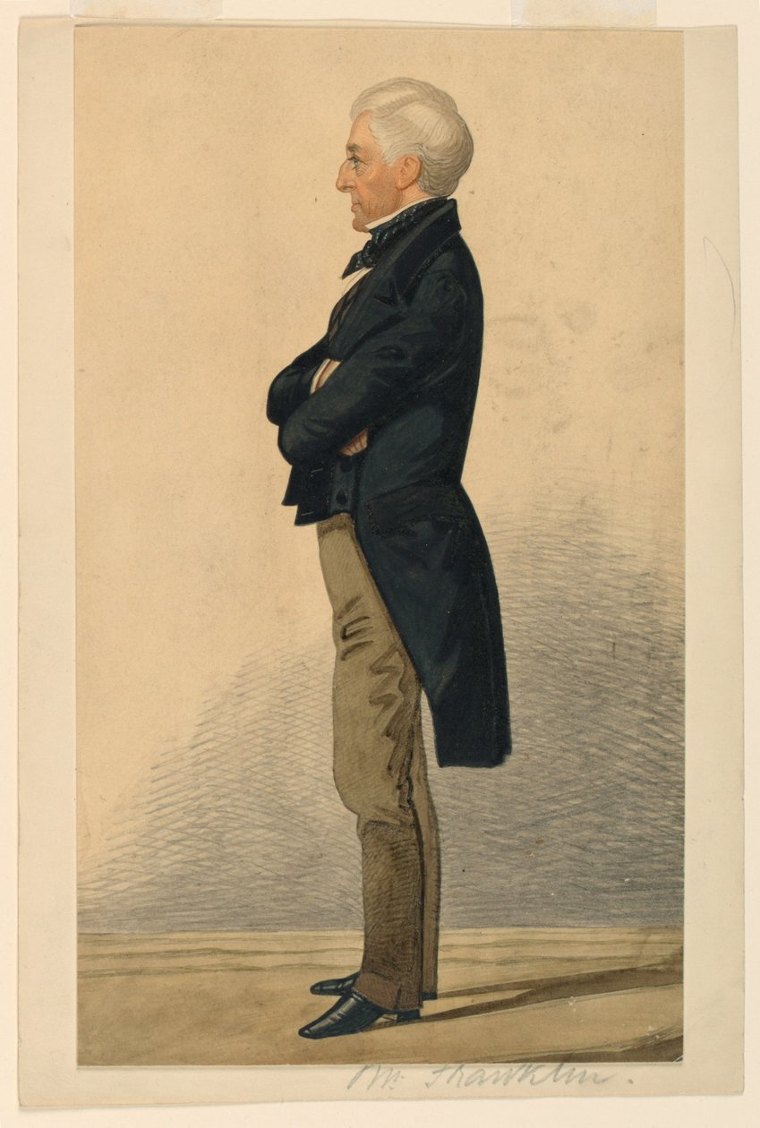 Porträt von Mr. Franklin von Richard Dighton