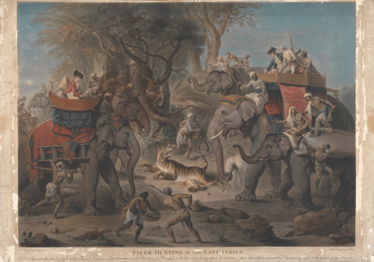 Tigerjagd in den Ostindien von Richard Earlom