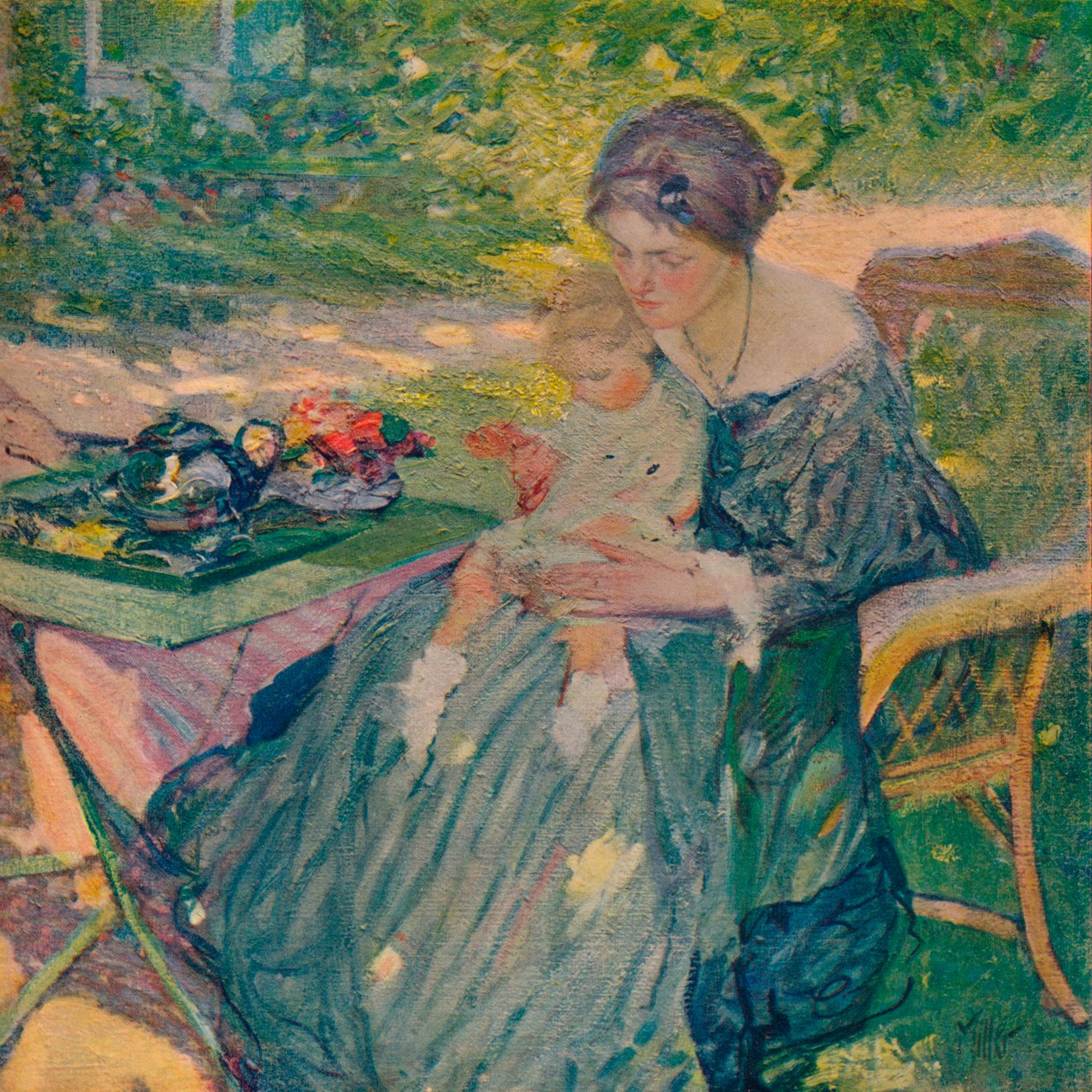 Im Garten, ca. 1911 von Richard Emile Miller
