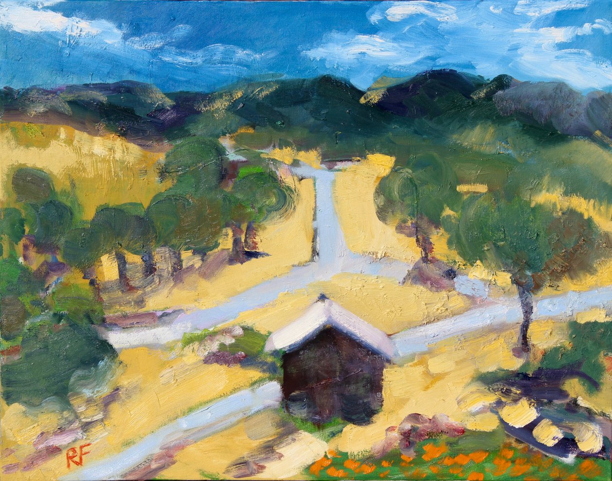 Kreuzende Straßen, Atlas Peak von Richard Fox