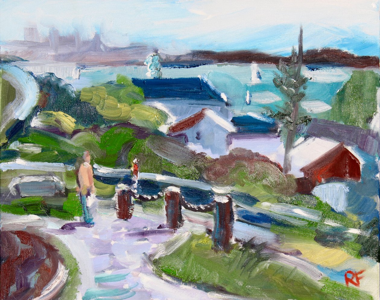 San Francisco Bay von Tiburon, 2020 von Richard Fox