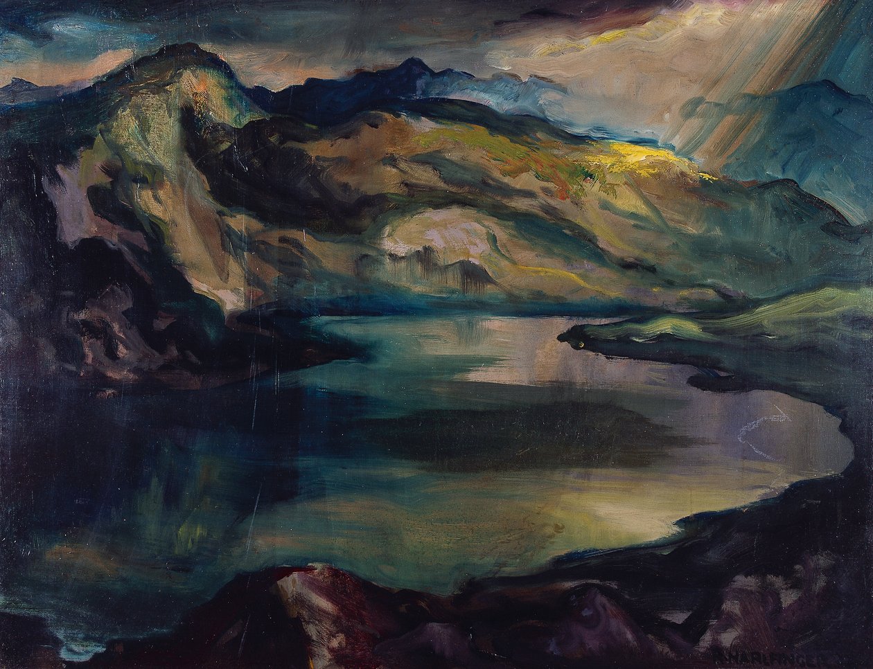 Bergsee von Richard Harlfinger