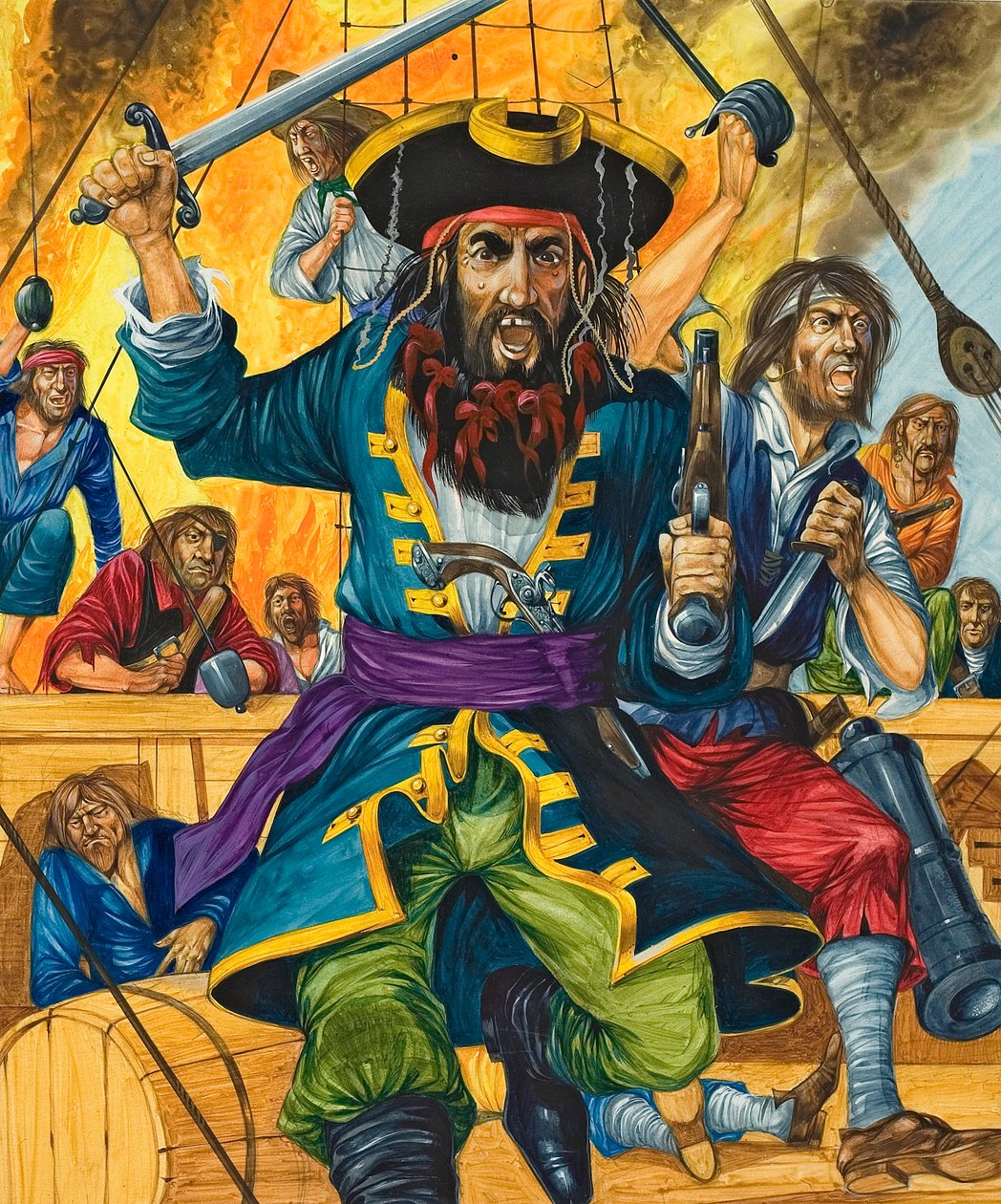 Blackbeard (ca. 1680-1718) von Richard Hook