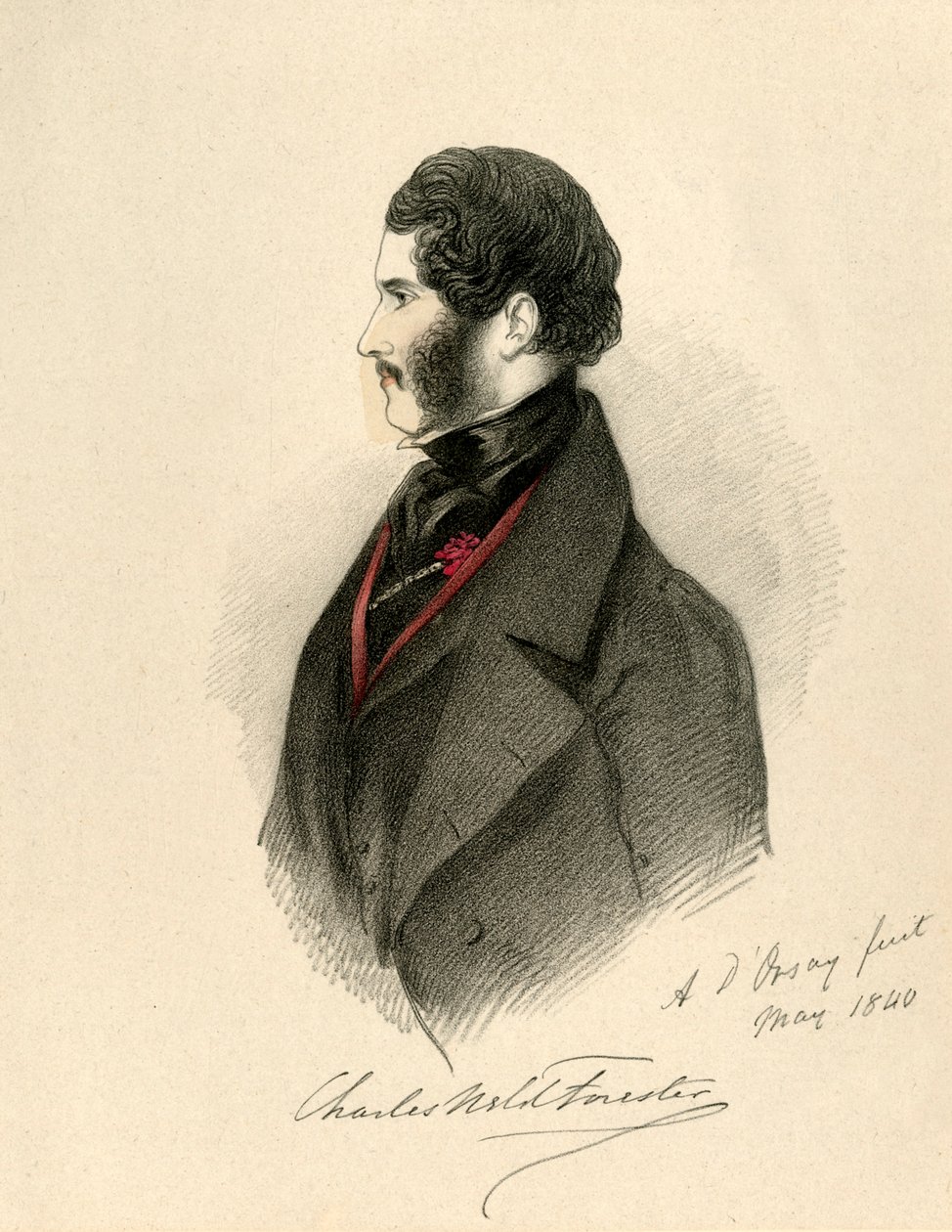 Charles Weld Forester, 1840 von Richard James Lane