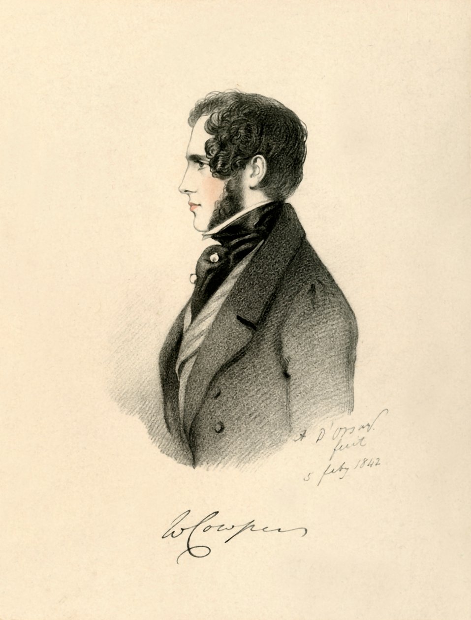 William Cowper, 1842 von Richard James Lane