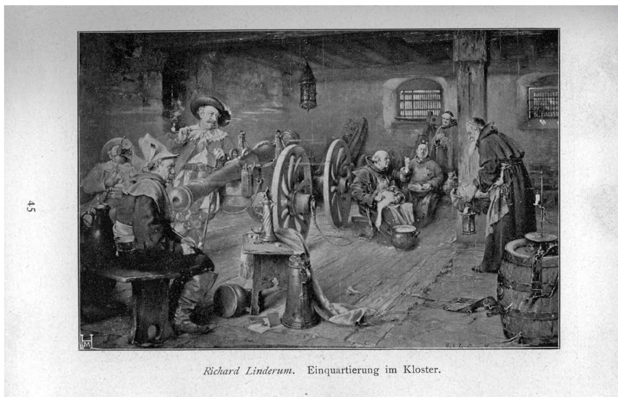 Einquartierung im Kloster von Richard Linderum