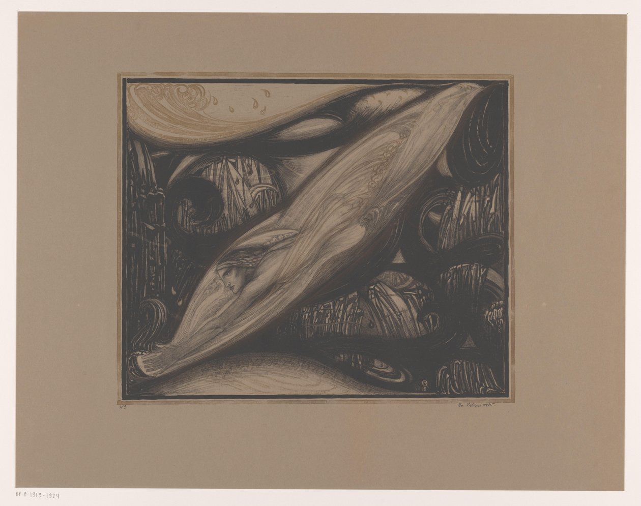 Perlentaucher von Richard Nicolaüs Roland Holst (signed by artist)
