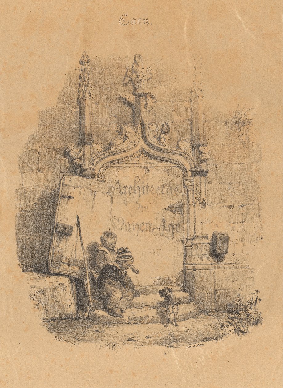 Titelseite zu Restes et Fragments von Richard Parkes Bonington