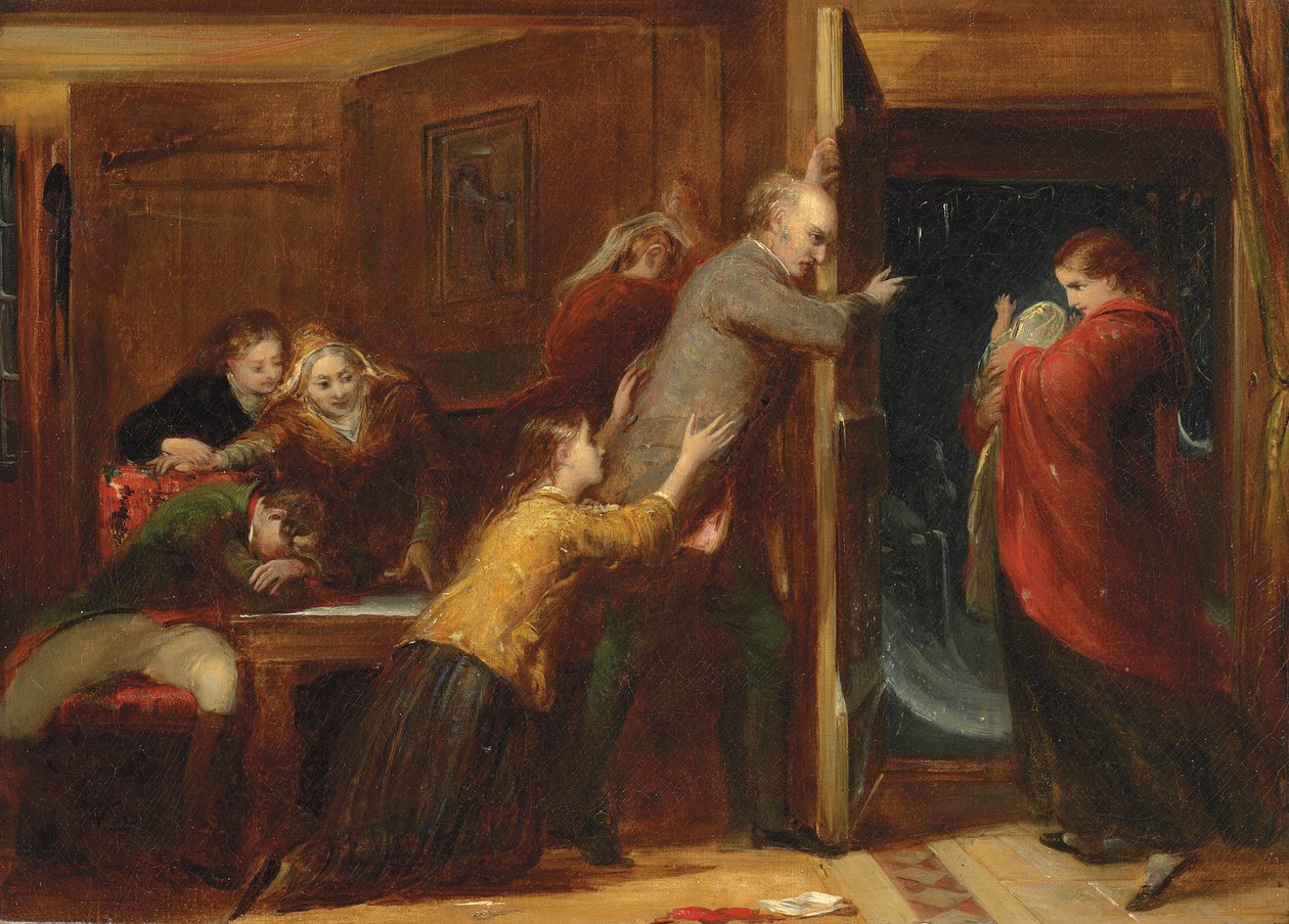 Skizze für "Der Ausgestoßene", 1851 von Richard Redgrave