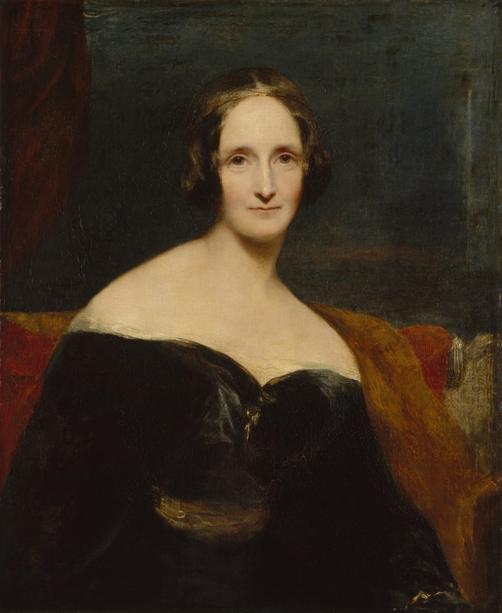 Mary Shelley, 1840 von Richard Rothwell
