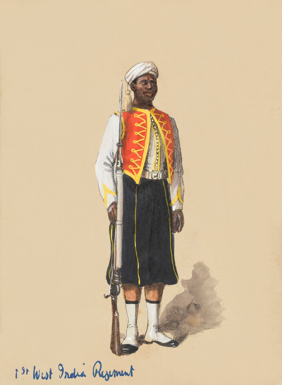 Soldat in voller Montur von Richard Simkin