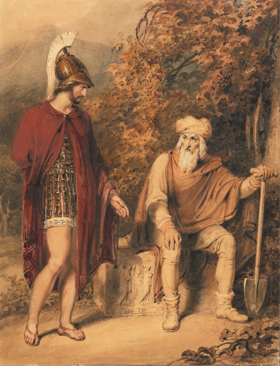 Alkibiades und Timon von Richard Westall