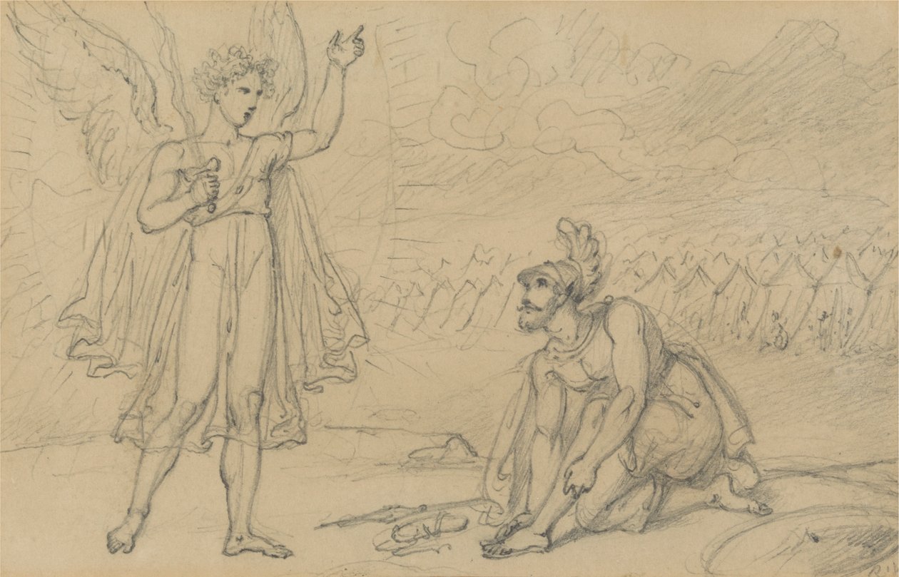 Josua und der Engel (Josua 5:13) von Richard Westall