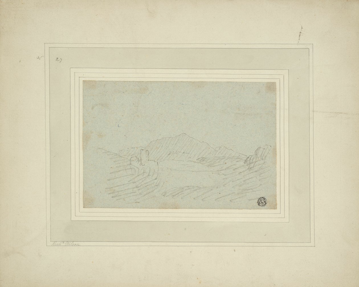 Ruinen in einem bergigen Land von Richard Wilson