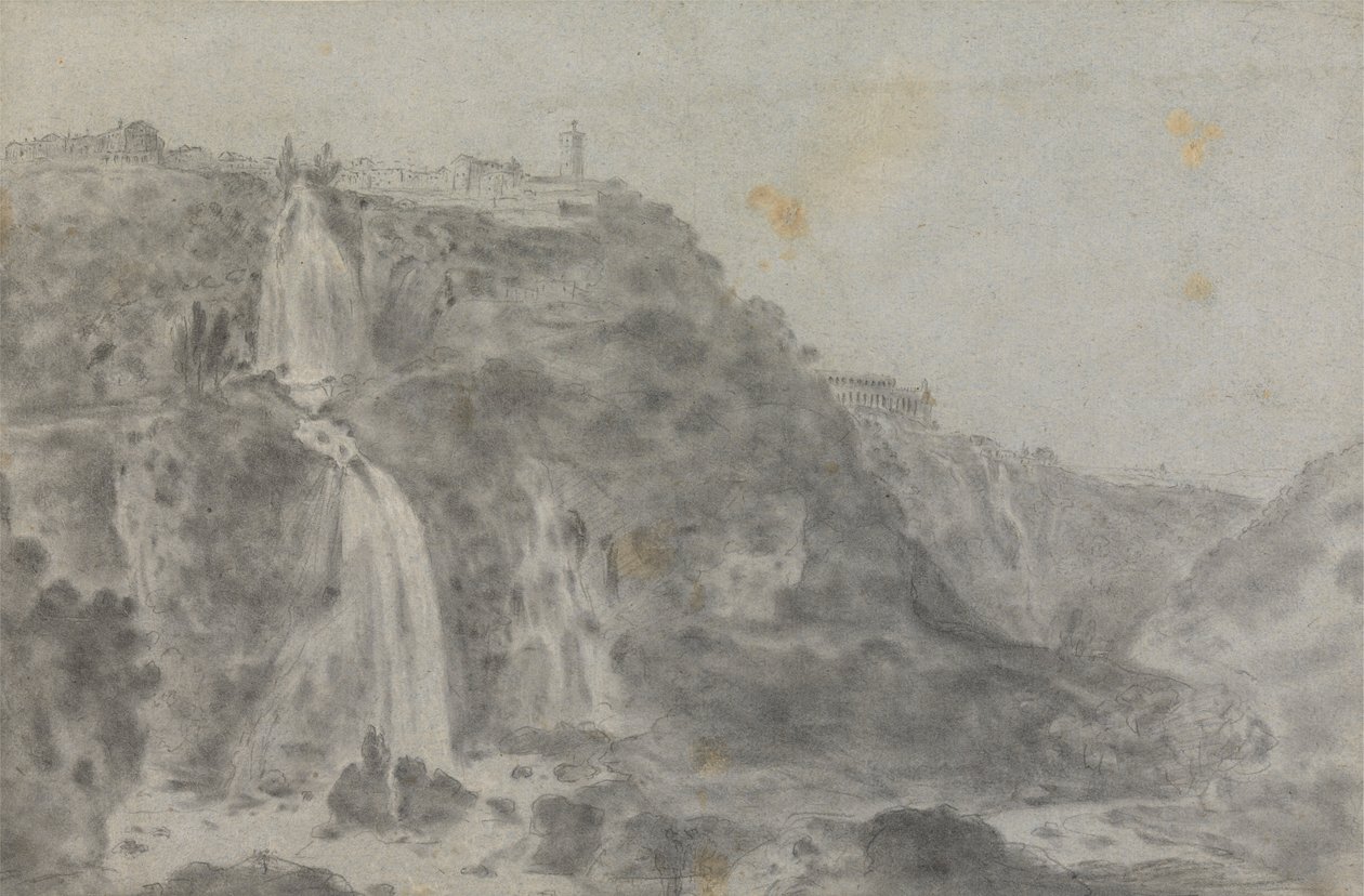 Die Wasserfälle von Tivoli von Richard Wilson