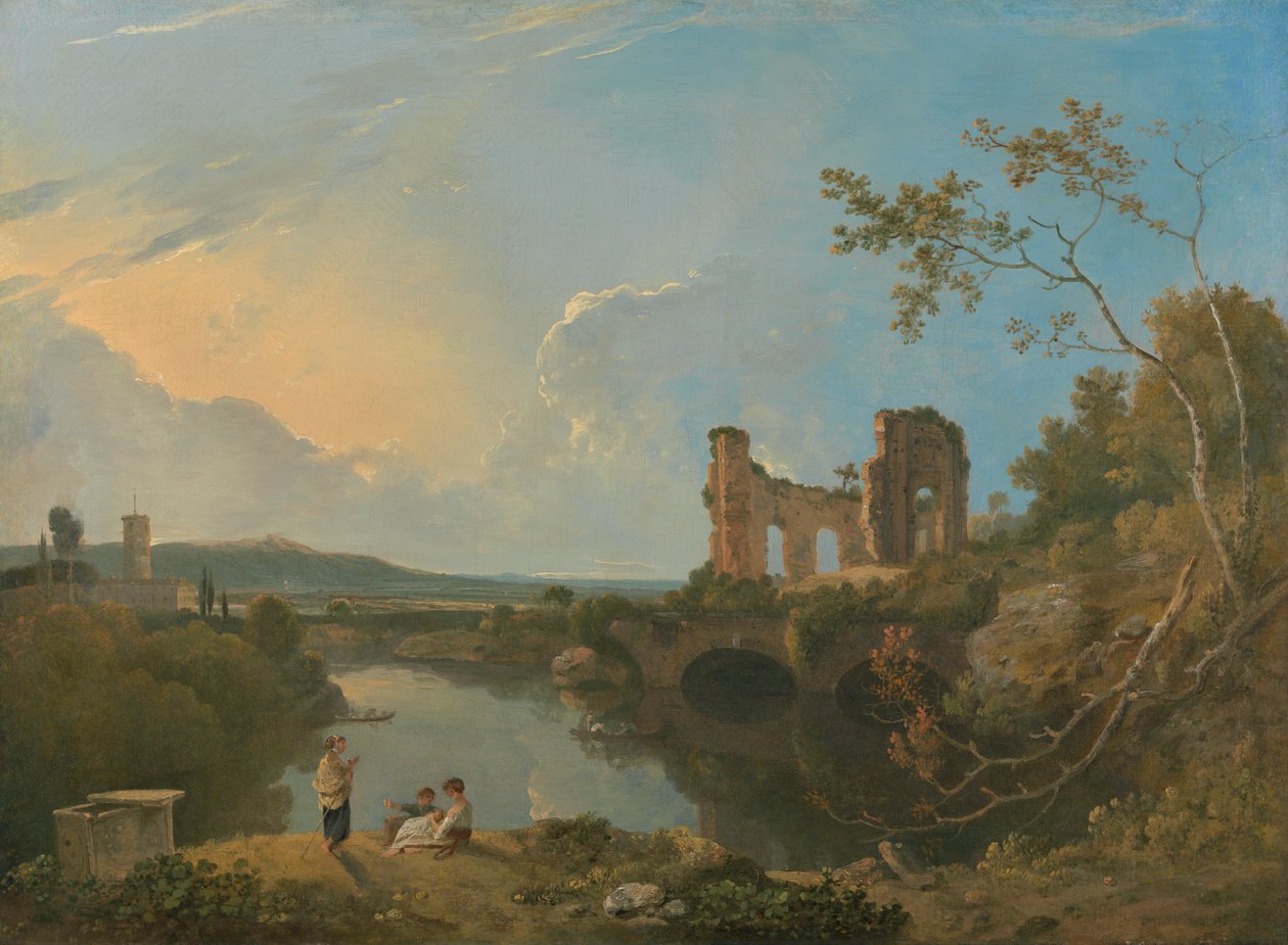 Italienische Landschaft (Morgen) von Richard Wilson